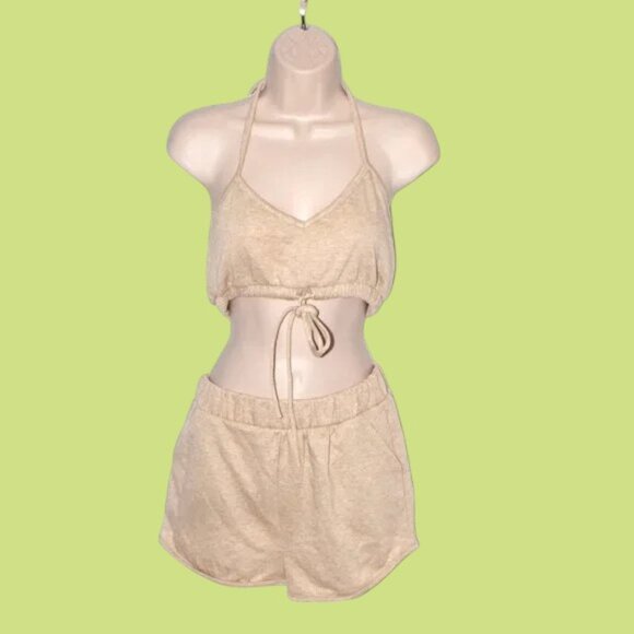 NWOT Junie Clothing 2PC Terru Short & Tube Halter Set - Picture 1 of 3